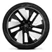 Wheels, 5-spoke aero module, black, high-gloss finish